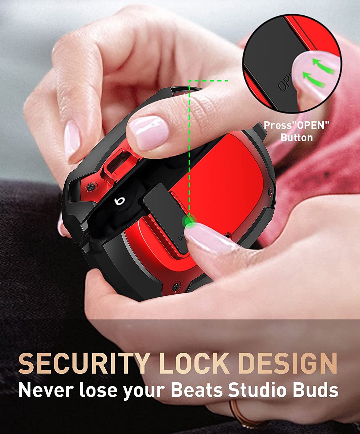 Zitel Case for Beats Studio Buds, Beats Studio Buds Plus Case 2021/2023