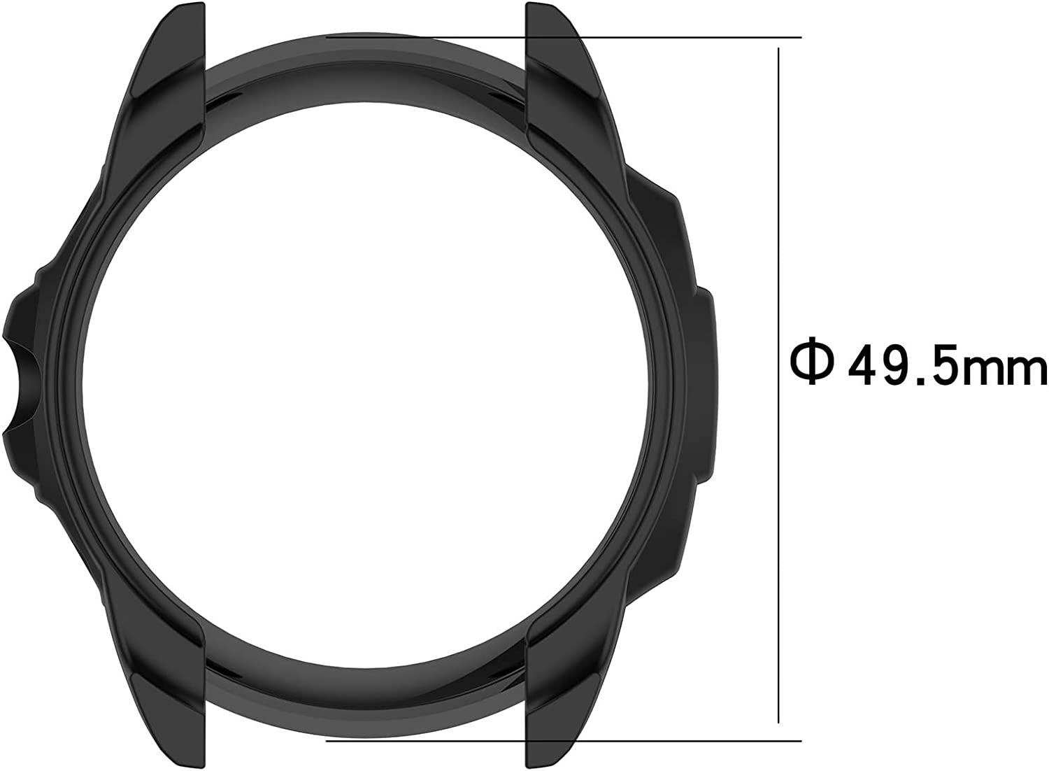 Zitel Case for Garmin Forerunner 255, Forerunner 255 Music Cover - Black