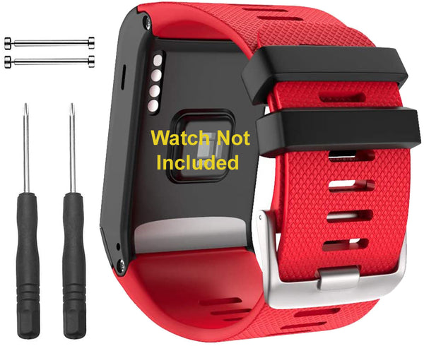 Zitel Band for Garmin Vivoactive HR Strap with Adapter Tools - Red