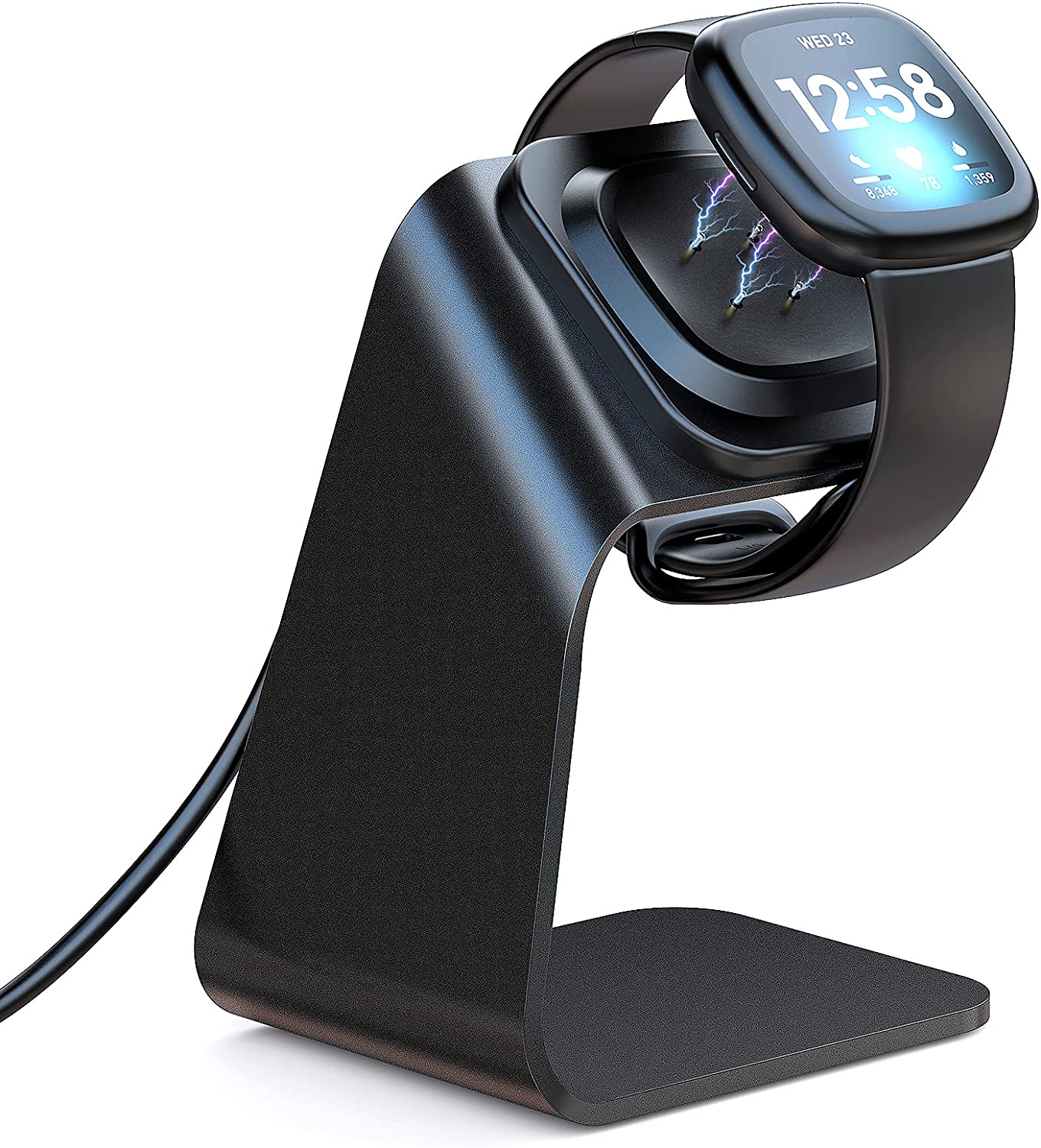 Zitel Charging Stand for Fitbit Versa 3 / Versa 4 / Sense / Sense 2