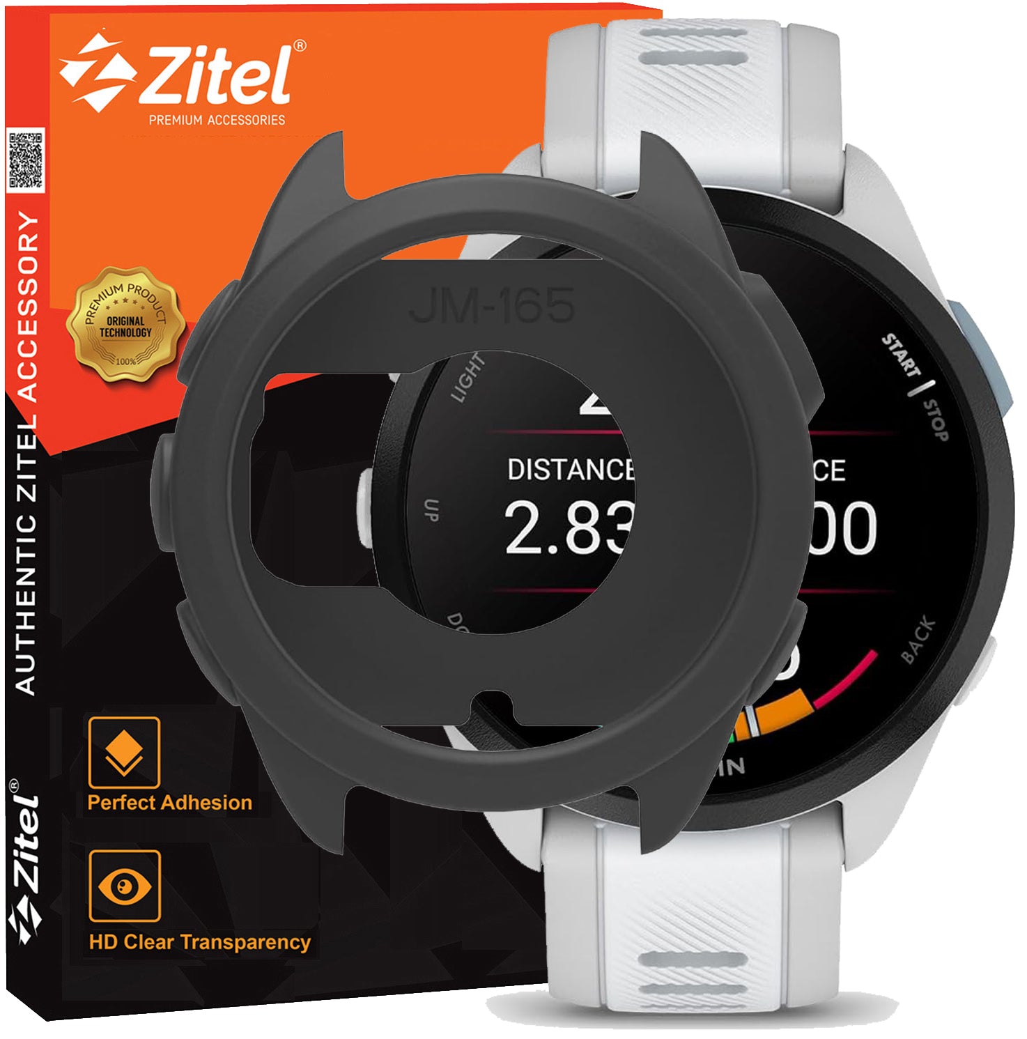 Zitel Case for Garmin Forerunner 165/165 Music - Black