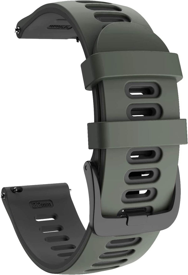 Zitel Band for Honor Magic Watch 2/Huawei GT/GT 2/GT 2e/GT 2 Pro, 22mm Silicone Straps - Army Green