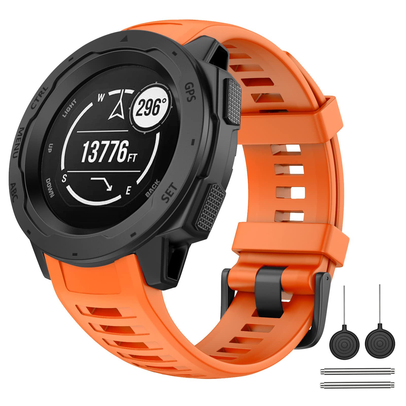 Zitel Band for Garmin Instinct 2 Solar / Instinct / Esports / Tide / Tactical GPS Straps - Apricot