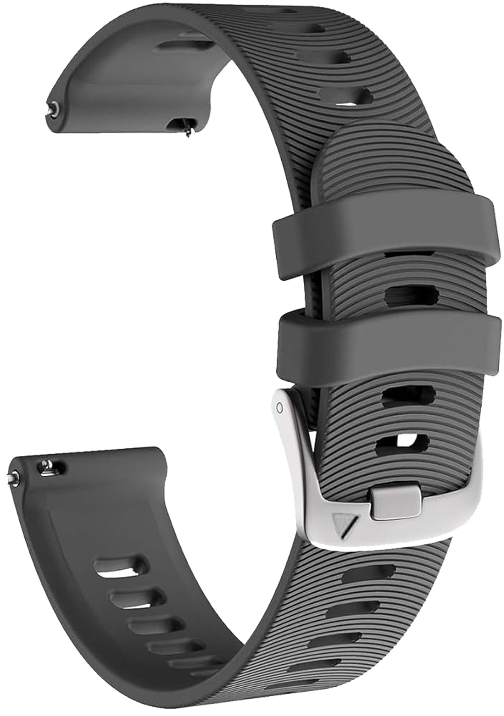 Zitel Bands for Garmin Forerunner 70/170/165/245/645, 55/158, Vivoactive 6/5/3/3S, Venu Sq/Sq 2, Venu 2 Plus, 20mm - Gray