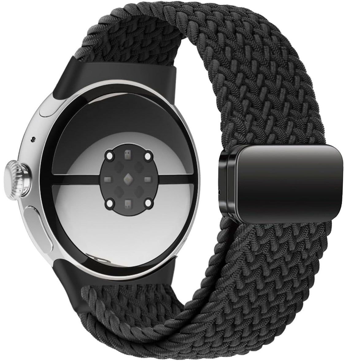 Zitel Band for Google Pixel Watch 4/3/2/1 41mm Nylon Sport Strap (Black)