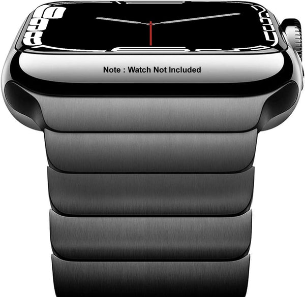 Zitel Stainless Steel Bands for Apple Watch Metal Straps 41mm 40mm 38mm Series 9 | 8 | 7 | 6 | 5 | 4 | 3 | 2 | 1 | SE2 - Black