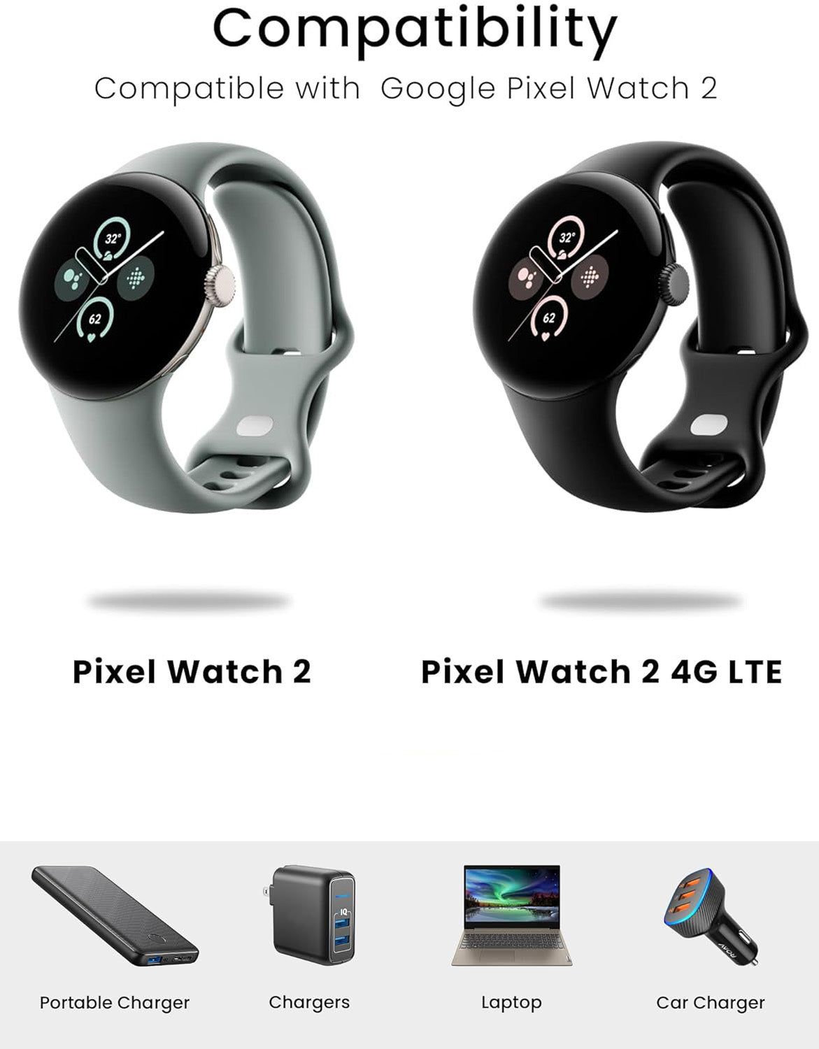 Zitel Charger for Google Pixel Watch 3/2 Charging Cable