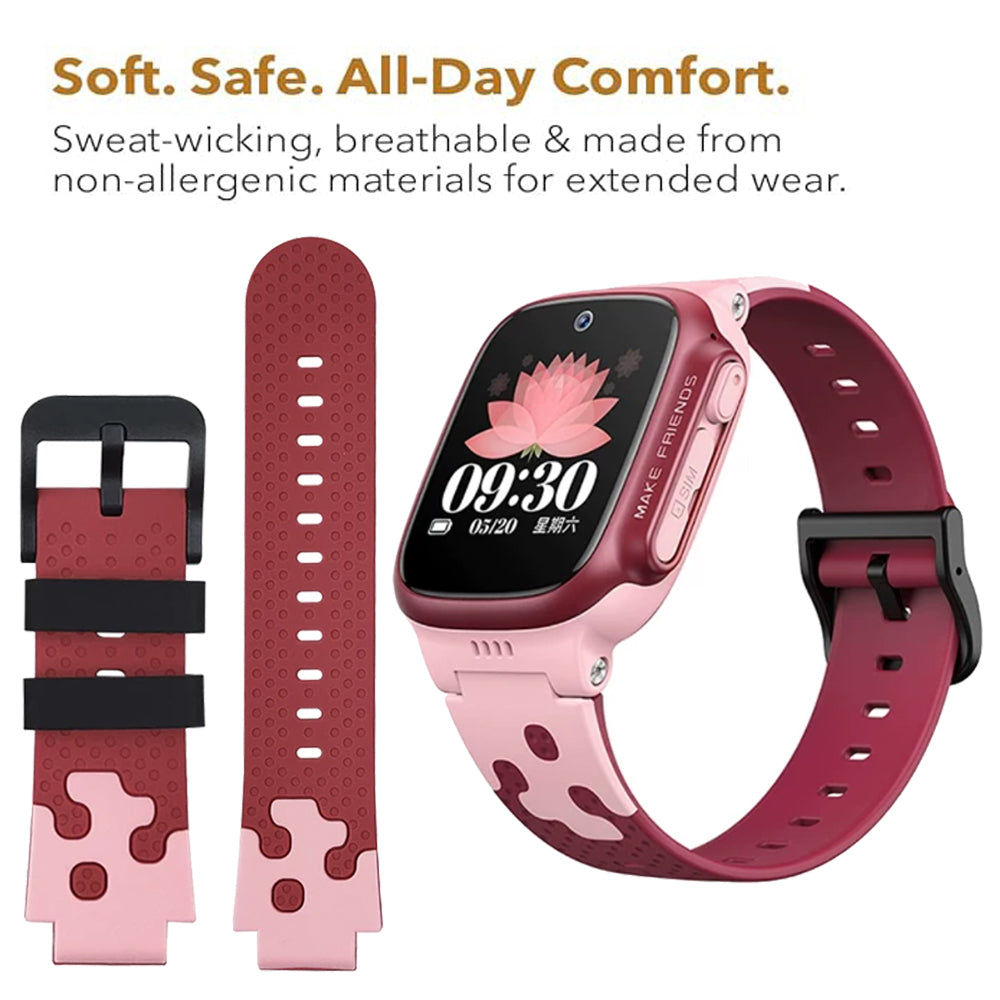 Zitel Band for imoo Watch Phone Z1 / Z6 / Z7 Silicone Strap - Wine Red