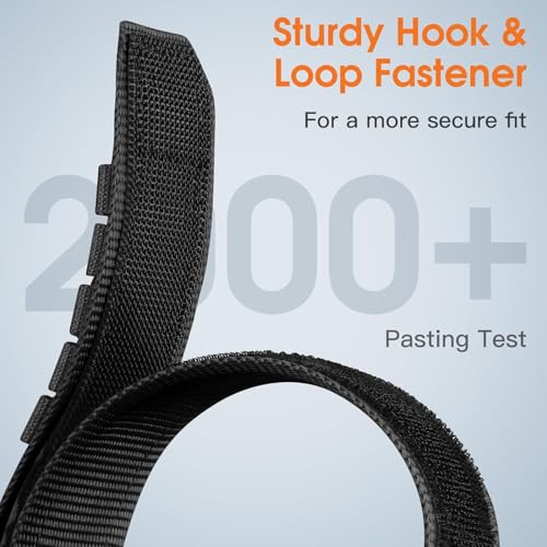 Zitel Band for Samsung Galaxy Watch8 Classic 46mm (2025) Rugged Nylon Sports Strap (Black)