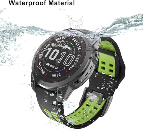 Zitel Band for Garmin Fenix 8 47mm, 7/7 Pro, 6/6 Pro, 5/5 Plus, Epix Gen 2, Forerunner 965/955/945/935, Sport Strap 22mm