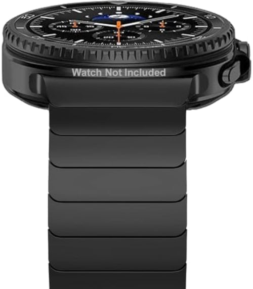 Zitel Stainless Steel No Gap Metal Band for Samsung Galaxy Watch 8 / Watch 8 Classic - Black