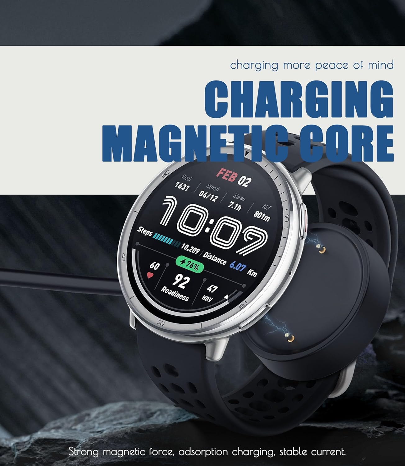 Zitel Charger for Amazfit Active 2, Active 2 Square Smart Watch