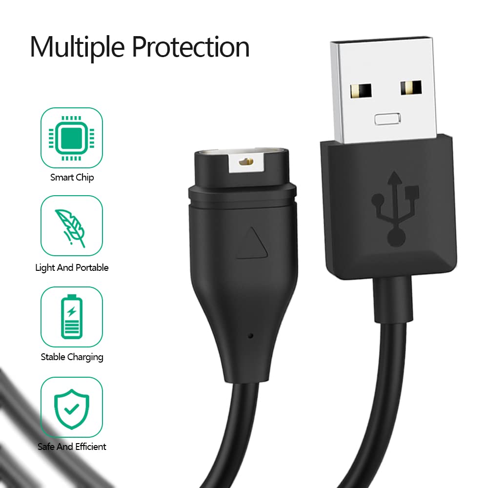 Zitel Charger for Garmin Fenix 9/9 Pro, Fenix 8 USB Charging Cable