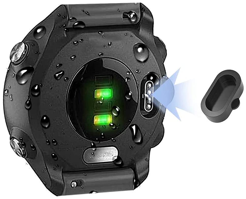 Zitel Dust Plug for Garmin Forerunner 165/965/970/570/265/255/935/945/245/55/45, Fenix 8/7/7X/6/6X Pro/5/5X Plus, Instinct 2/2X/3, Venu 3/2 10-Pack