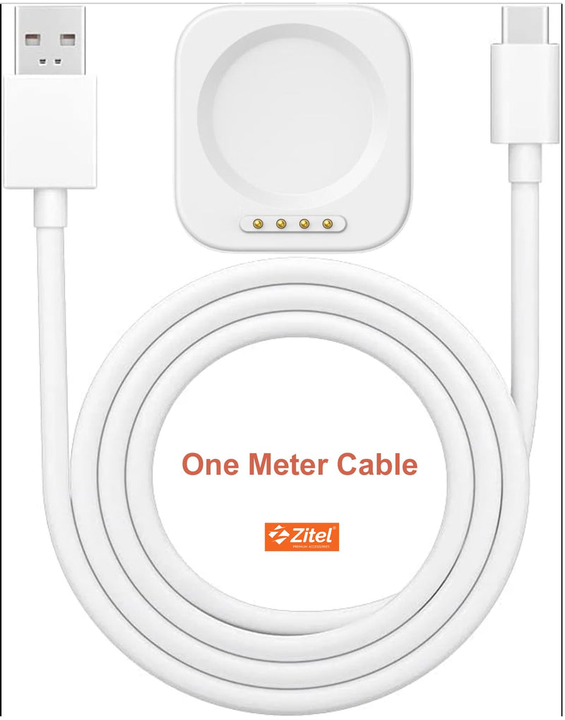 Zitel Charger for OnePlus Watch 2R Charging USB Cable - White