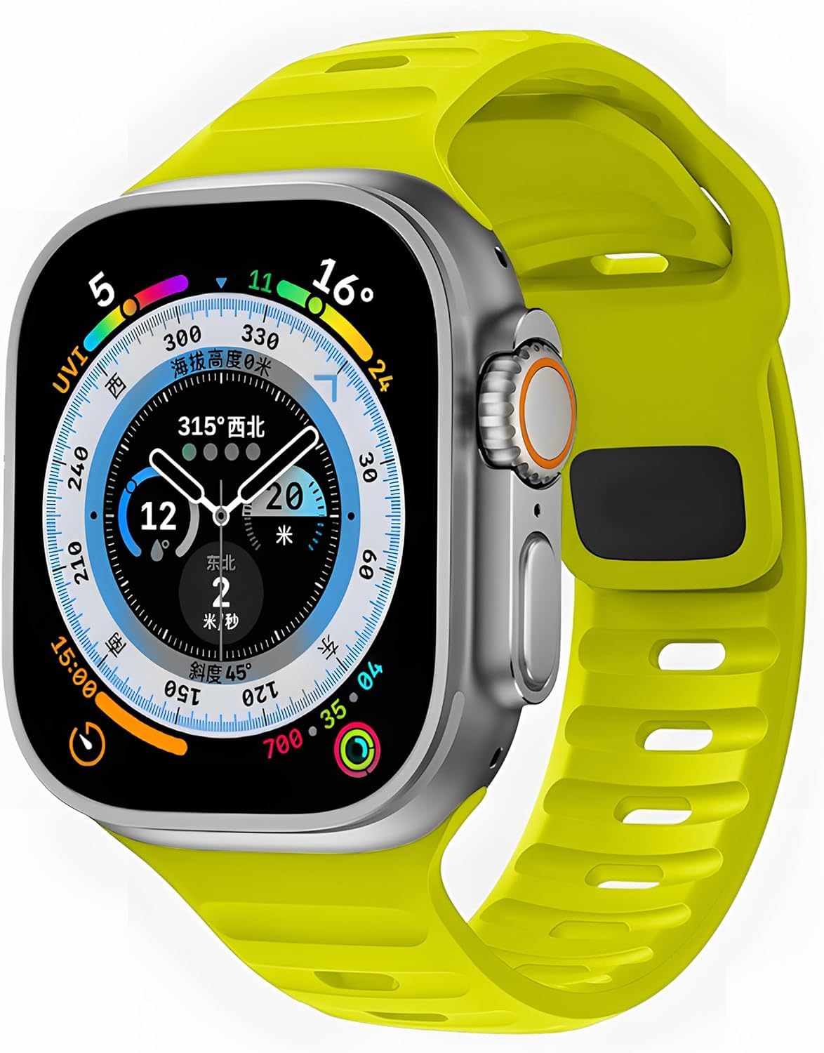 Zitel Band for Apple Watch Ultra 2 49mm / Ultra Wide Silicone Sport St