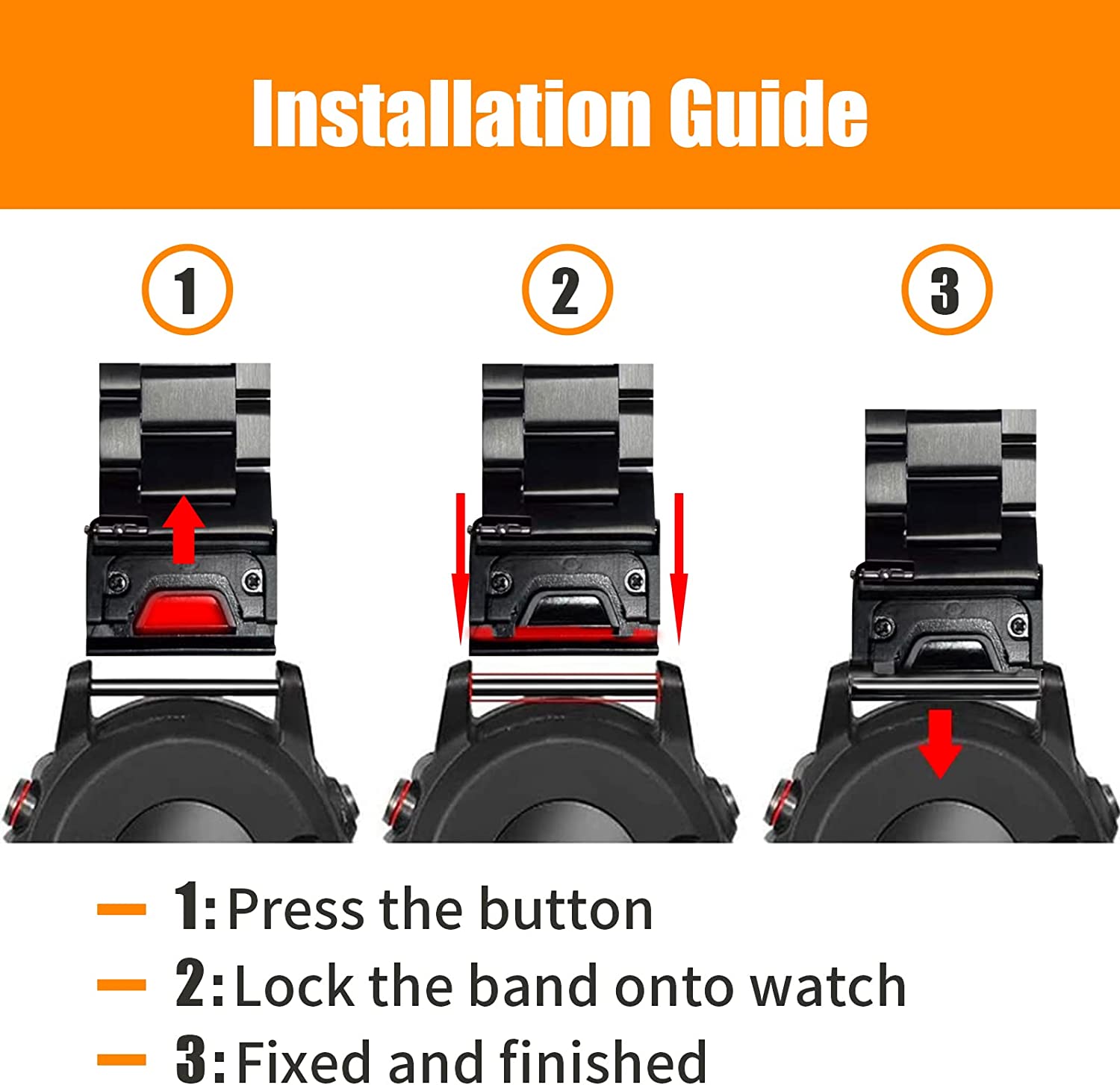 Zitel Band for Garmin Fenix 8 47mm, 7/7 Pro, 6/6 Pro, 5/5 Plus, Epix P