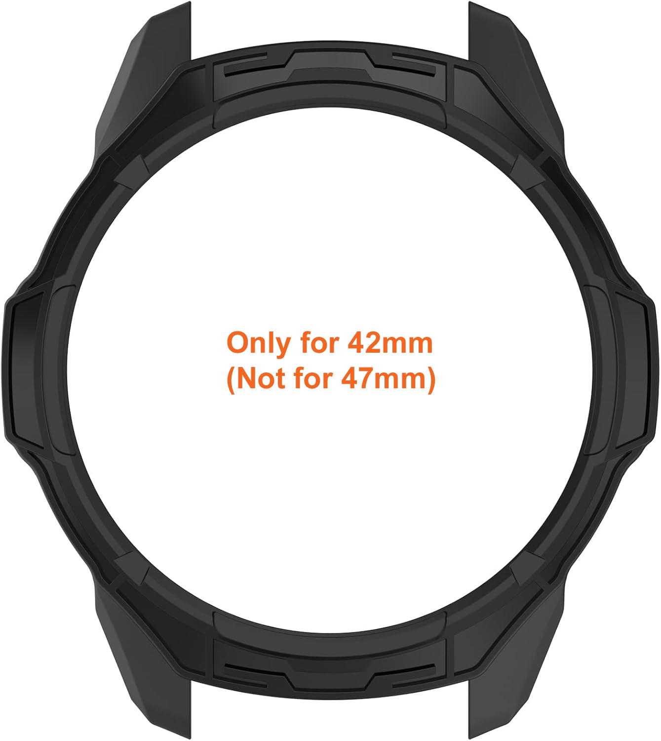 Zitel Case for Garmin Forerunner 570 42mm Bumper Cover - Black