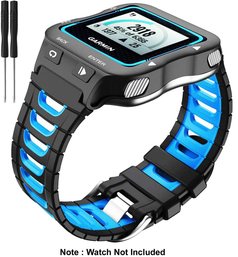 Zitel Band for Garmin Forerunner 920XT Strap - Black/Blue