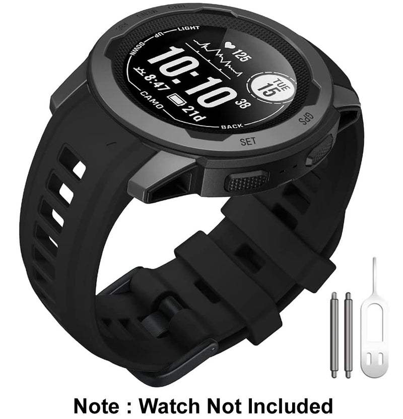 Zitel Band for Garmin Instinct 2s Strap 20mm Width (Not fit for Instinct 22mm) Black