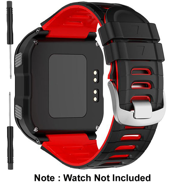 Zitel Bands For Garmin Forerunner 920XT Watch Strap - Black/Red