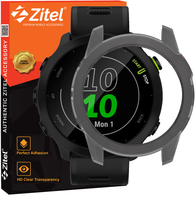 Zitel Case for Garmin Forerunner 55 Bumper Cover - Black Tint