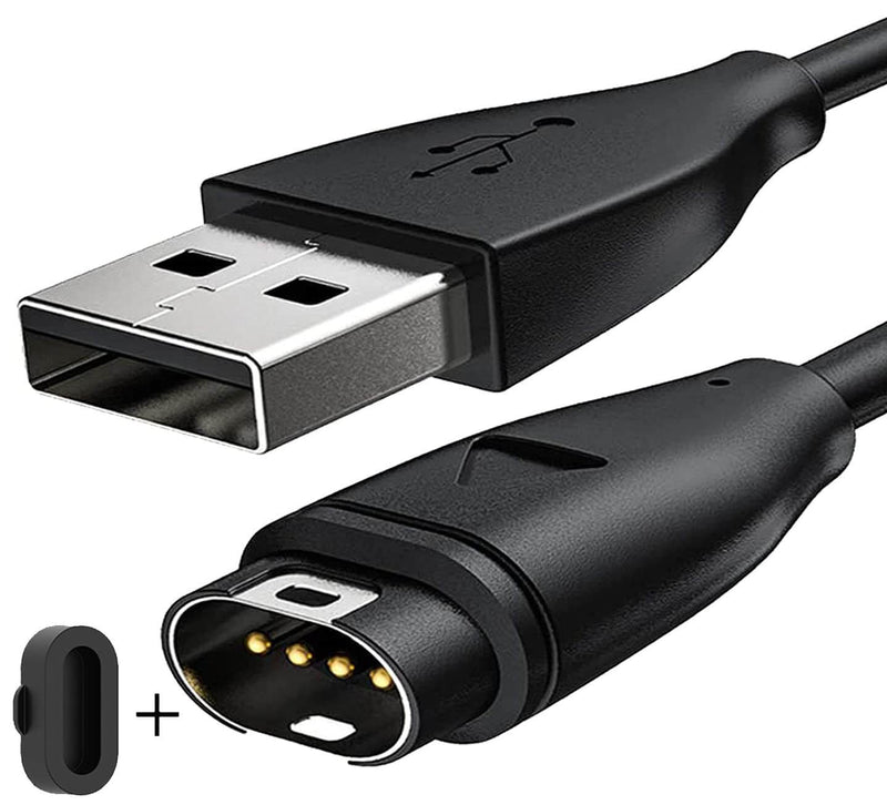 Zitel Charger for Garmin Instinct 2/2S, Solar, Tactical Charging USB Cable With Dust Plug