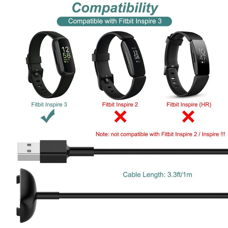 Zitel Charging Cable for Fitbit Inspire 3