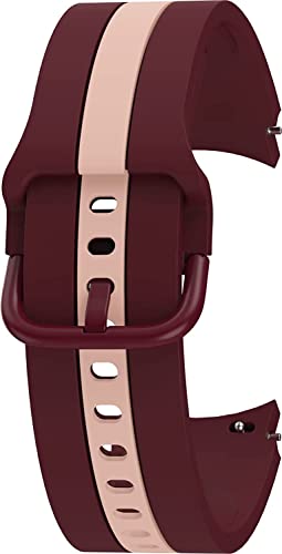 Zitel Band for Samsung Galaxy Watch 6, Watch 5, Watch 4, Silicone No Gap Band - Wine Red Pink