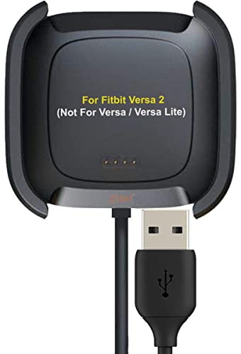 Zitel® Charger Dock Cable Compatible with Fitbit Versa 2 (Not for Versa/Versa Lite) - Black