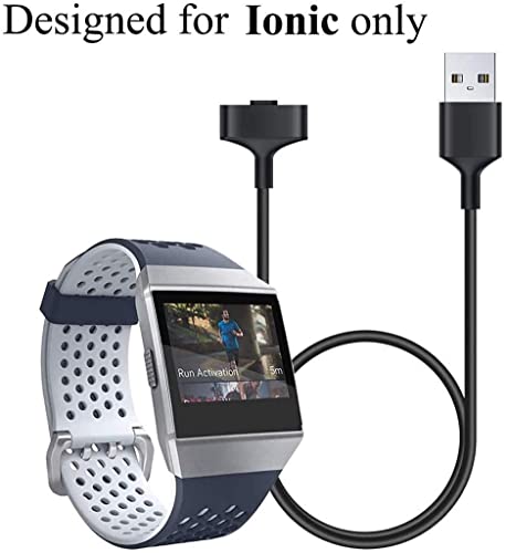 Zitel® Charger Dock Cable Compatible with Fitbit Ionic - Black