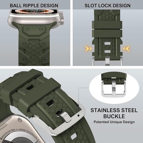 Zitel Band for Apple Watch Ultra 2 / Ultra 49/45/44/42mm Strap - Army Green