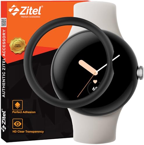 Zitel Case for Google Pixel Watch 2（2023）/ Pixel Watch Bumper Cover Shell (Without Screen Protector) - Black