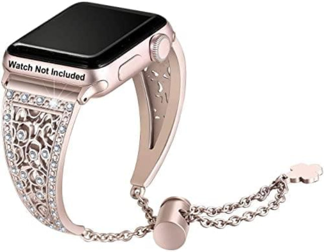 Zitel Band for Apple Watch Straps for Women Girls 42mm(Series 10) 41mm 40mm Series 10 9 8 7 6 5 4 3 2 1 SE - Champagne Gold