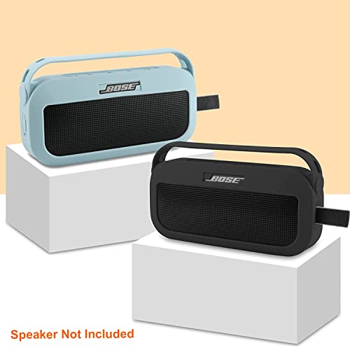 Zitel Case for Bose SoundLink Flex Bluetooth Portable Speaker Protective Cover with Built-in Handle, Shoulder Strap and Carabiner