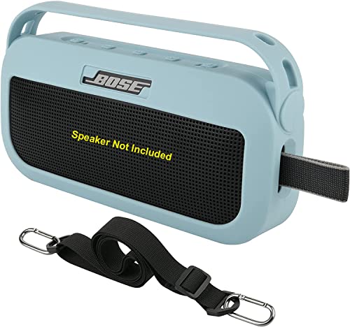 Zitel Case for Bose SoundLink Flex Bluetooth Portable Speaker Protective Cover with Built-in Handle, Shoulder Strap and Carabiner