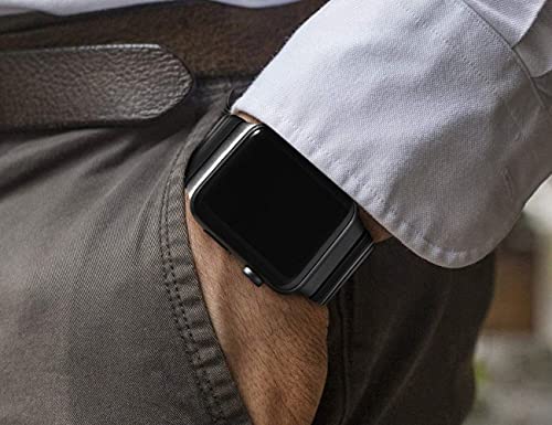 Zitel Metal Bands for Apple Watch Straps Ultra 2 / Ultra 49mm 45mm 44mm 42mm, Series 9 8 7 6 5 4 3 2 1 SE - Black