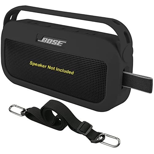 Zitel Case for Bose SoundLink Flex Bluetooth Portable Speaker Protective Cover with Built-in Handle, Shoulder Strap and Carabiner