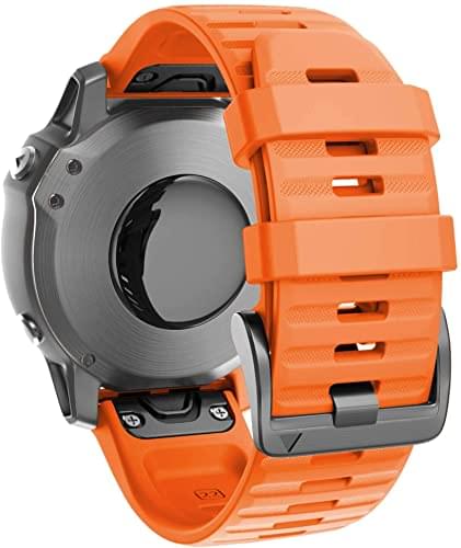 Zitel Band for Garmin Fenix 6/6 Pro, Fenix 7, 5/5 Plus, Epix Gen 2, new Forerunner 965/955/945/935, 22mm Straps - Hot Orange