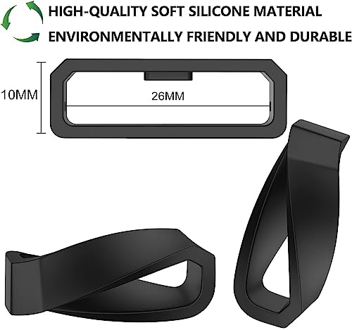 Zitel Fastener Rings for Garmin Fenix 7X, Fenix 6X/6X Pro, Fenix 5X/5X Plus, Fenix 3/3 HR, Descent MK2&MK1, Quatix/Tactix/D2 Series, 26mm Fastener Rings (6 Pack)