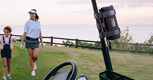 Zitel Portable Speaker Mount for JBL/Bose/Anker/Doss/Bushnell/OontZ Angle Outdoor Speaker Holder for Golf Cart Railing, Bike, Boat & More
