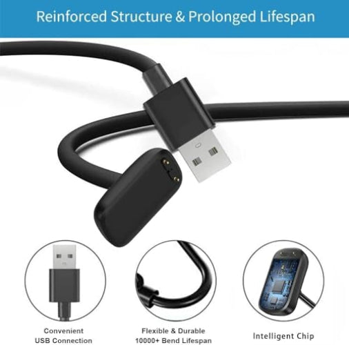 Zitel Charger for Fitbit Charge 6 Charging USB Cable