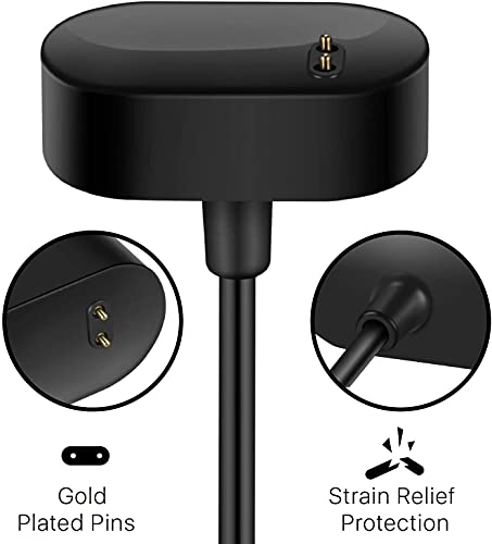 Zitel® Charger Dock Cable Compatible with Fitbit Inspire/Inspire HR (Not for Inspire 2) - Black