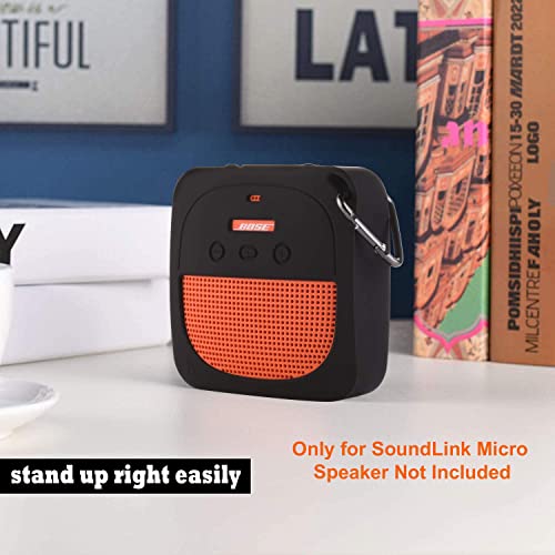 Zitel Case for Bose SoundLink Micro Portable Bluetooth Speaker Stand Up Cover with Carabiner