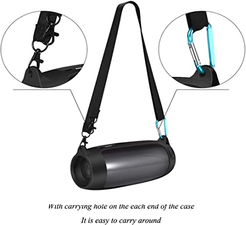 Zitel Case for JBL Pulse 4 Portable Bluetooth Speaker Protective Cover with Shoulder Strap and Carabiner
