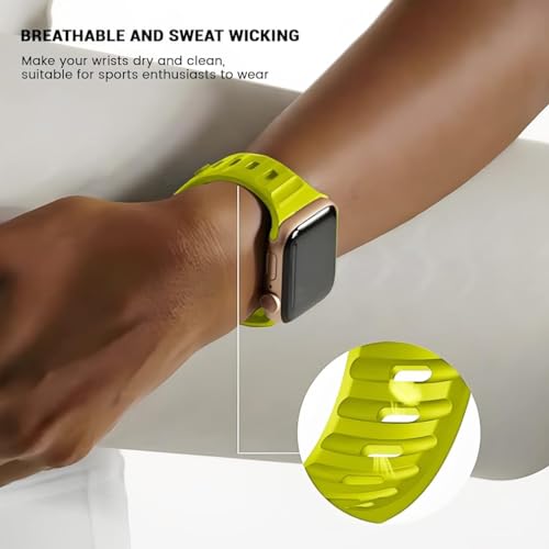 Zitel Band for Apple Watch Straps 42mm(Series 10) 41mm 40mm 38mm Fluorescent Green
