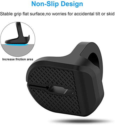 Zitel® Charger Stand Compatible with Apple Watch Series 7/6/SE/5/4/3/2/1 (45mm, 44mm, 42mm, 41mm, 40mm, 38mm) Nightstand Mode - Black