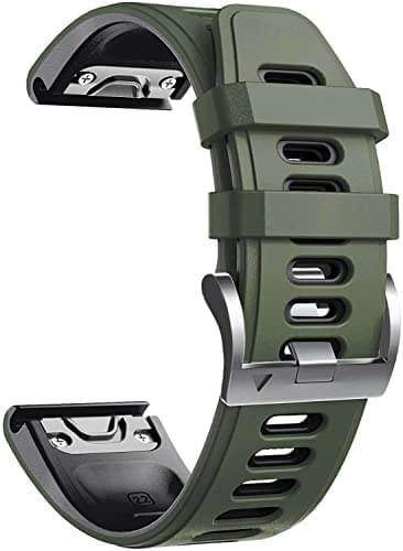 Zitel Band for Garmin Fenix 6/6 Pro, Fenix 7, 5/5 Plus, Epix Gen 2, new Forerunner 965/955/945/935, 22mm Straps - Army Green