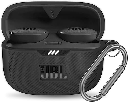 Zitel Case for JBL Tune 130NC TWS - Hollow Out Design Silicone Cover - Black