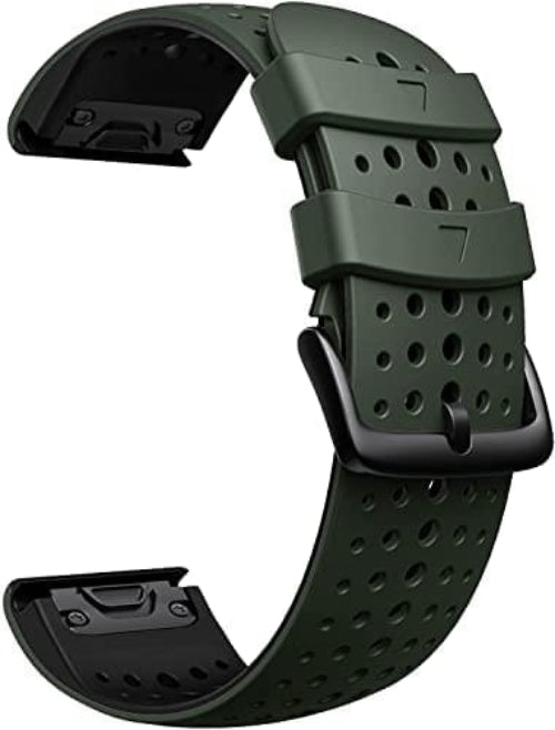 Zitel Band for Fenix 8 51mm, 7X/7X Pro, 6X/6X Pro, 5X/5X Plus, 3/3 HR, Descent MK1, Enduro, 26mm Sport Strap (Army-Green)